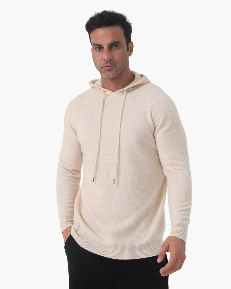 Sudadera con capucha 100 % cachemira - Milano® 