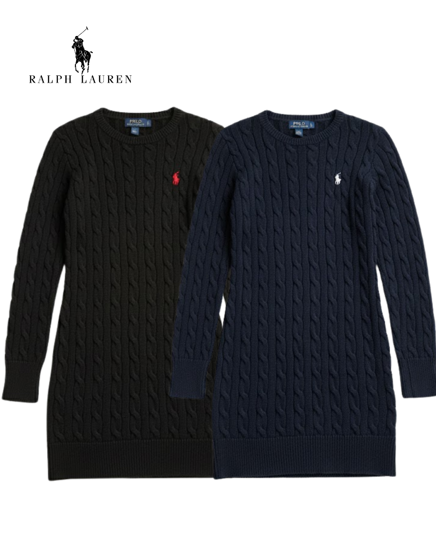 Vestido jersey de punto trenzado para mujer R&amp;L® | Edición limitada